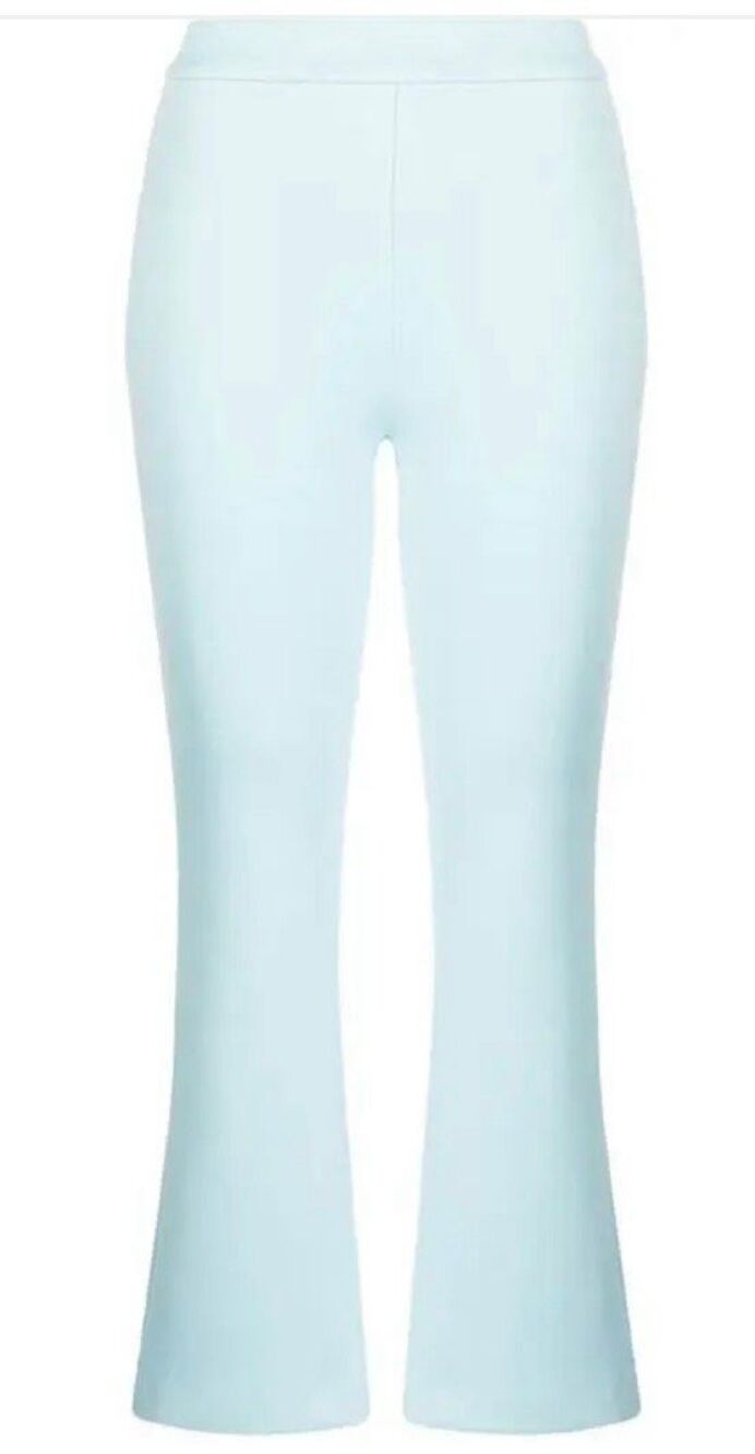 CYNTHIA ROWLEY Mid-Rise Bonded Cropped Flare Trousers NWT Size 2